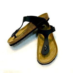NWOT Birkenstock Gizeh Birko-Flor women’s shoes Black Size EU 39 US 8-8.5